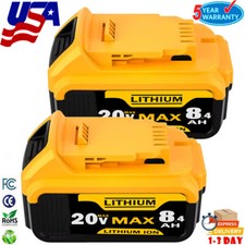 2X For DeWalt 20V 20 Volt Max 8.0AH Lithium Ion Battery DCB206-2 DCB200 DCB205-2