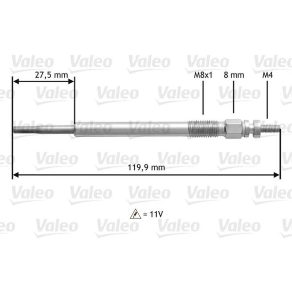 Valeo GlüHkerze FüR Ford Focus II Turnier 1.6 Tdci CitroëN Berlingo Xsara-image