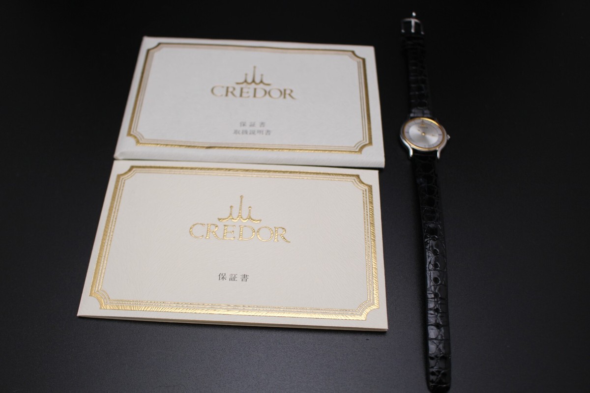 腕時計 SEIKO CREDOR クレドール18kt 5A70-0610 Vintage [MINT] Seiko Credor 5A70-0610 Roman 18KT Quartz 22mm
