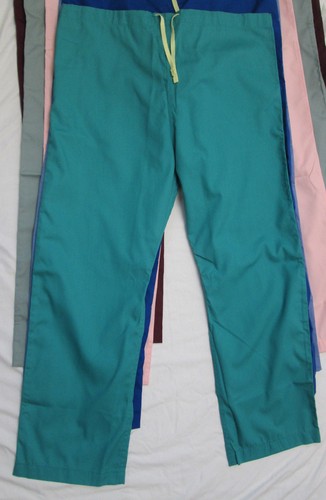 Scrubs pants medical navy royal blue maroon black white green pink s m l xl 2x S - Picture 10 of 11