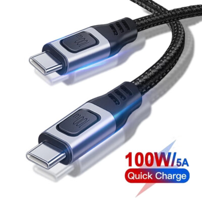 100W USB C to Type C Charger Cable PD Fast Adapter For Xiaomi 14 Pro 13T poco x5