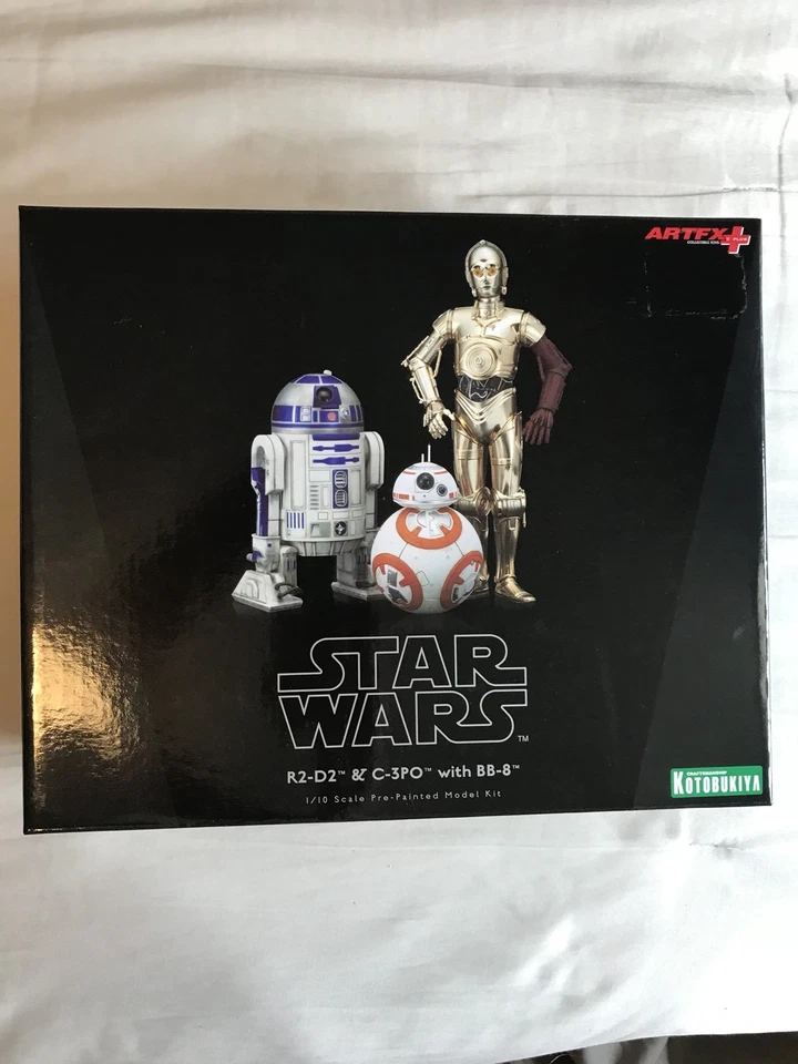 ARTFX+ Star Wars El Despertar de la Fuerza R2-D2 y C-3PO con Figura BB-8 Kotobukiya Nuevo en Caja Foto 3 de 4