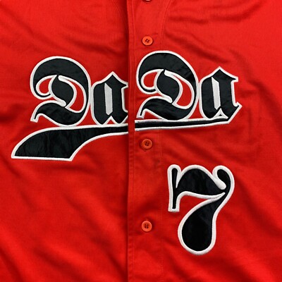 Dada Supreme Men's Sewn Stitched Baseball Jersey Red • 2XL | eBay