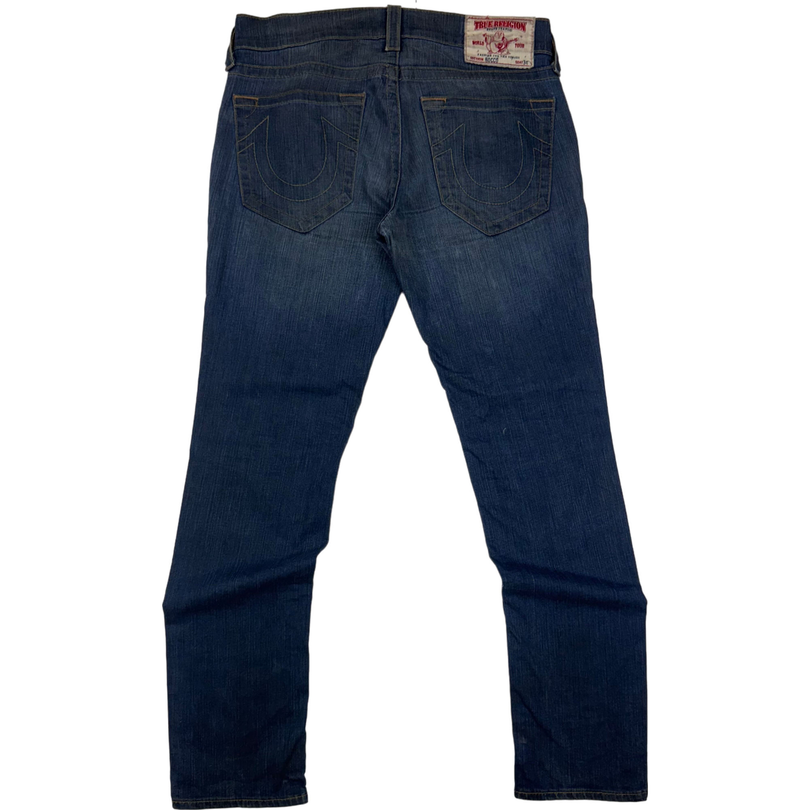 True Religion Rocco Men's Straight Jeans, Blue, Recommended Size 33
