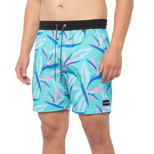 Hurley Volley Shorts Mens Large Playa Volley Swim 17 Board Shorts New