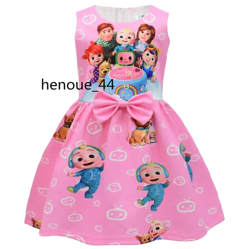 minnie stitch Cartoon Bowknot Dress Skirt Princess Party Birthday Fancy girl - Picture 6 of 69