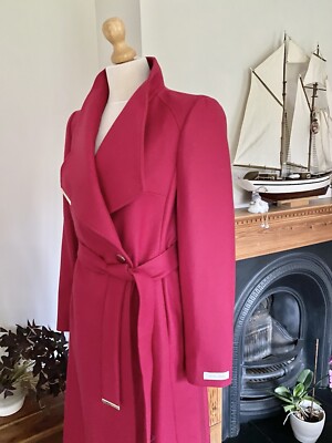 TED BAKER レッドロングコート NEW! Ted Baker London Structured Zip Peplum Dress Red Ted
