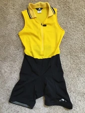 Bellwether Yellow/Black Cycling Singlet Style #11332-Women’s Size Medium