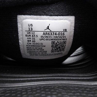 Size 13 Men's Jordan Break Slide Sandals AR6374-016 Black