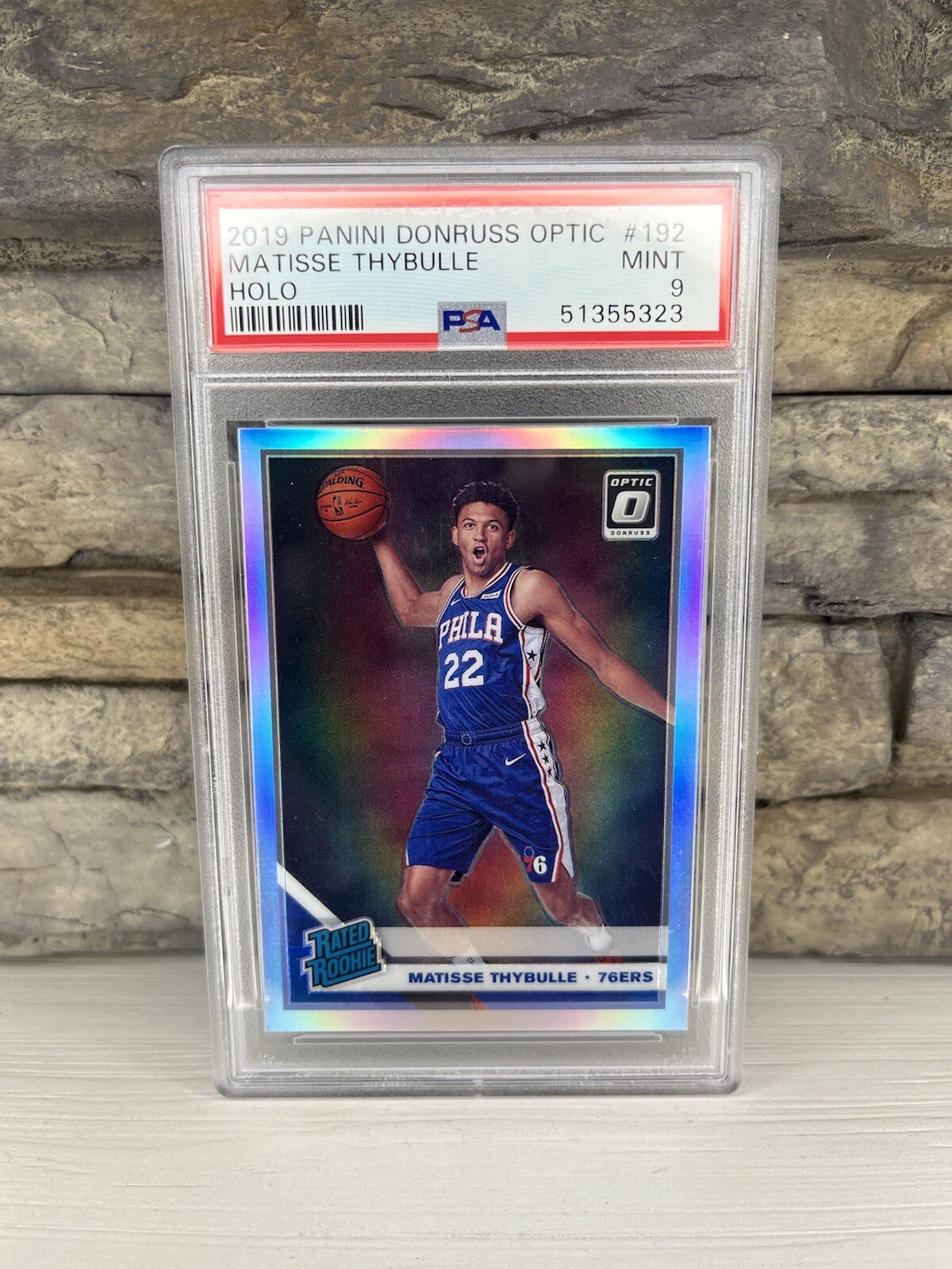2019-20 Donruss Optic Matisse Thybulle Holo Prizm Rated Rookie #192 PSA 9 MINT