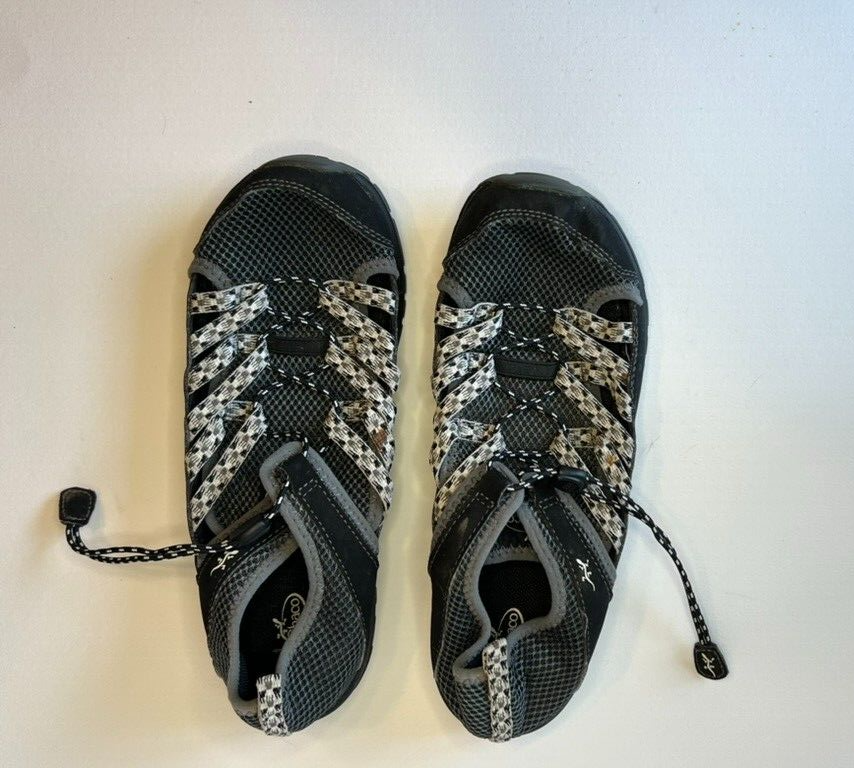 Chaco Outcross Closed Toe Black and Grey Outdoor Trail Water Shoes Kids
