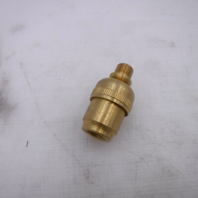 Lamp Swivel S1-5/8'' H 7/8'' dia. Medium Brass B507 ADL Alcon 1/8F x 1/8M