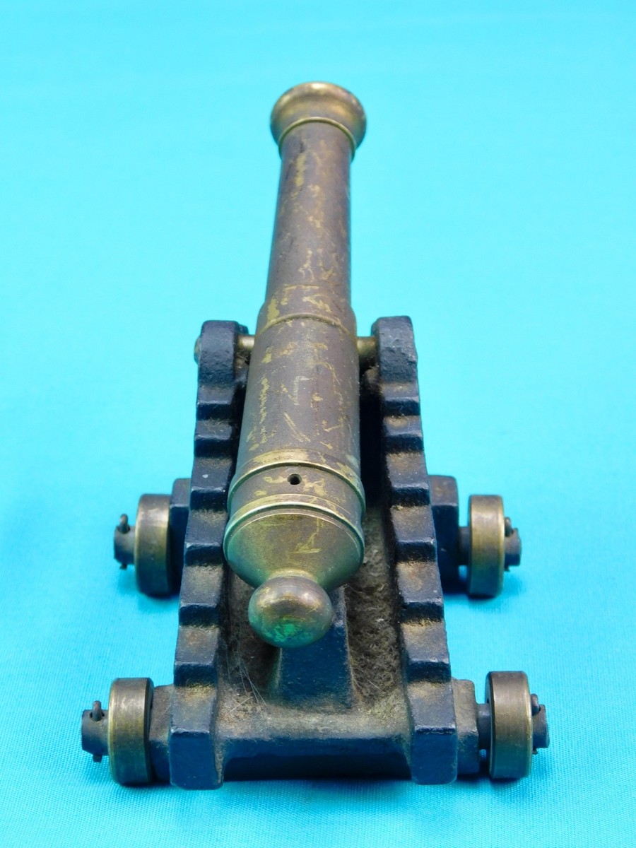 ビンテージ-銅製ミニチュア大砲 Vintage Small Mini Copper Cannon Toy