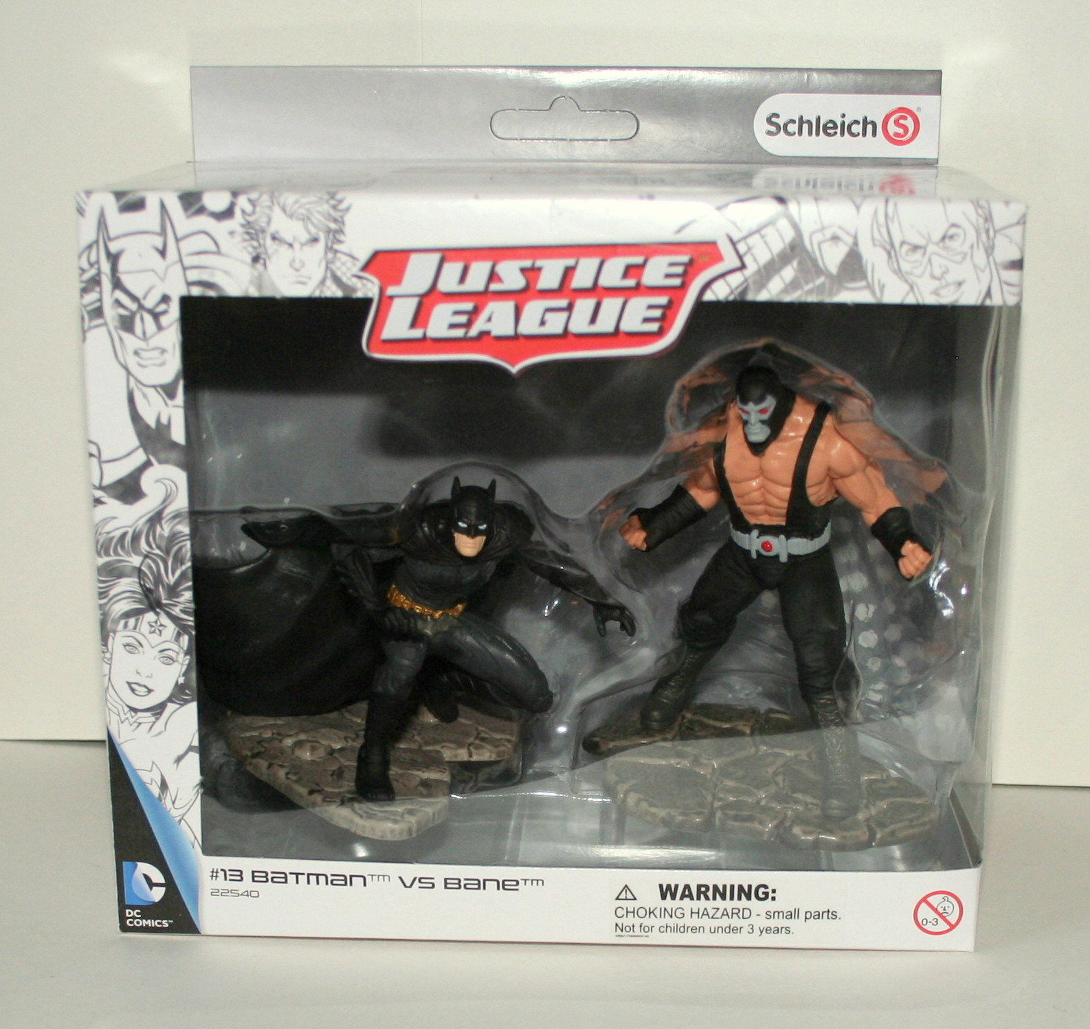 #13 Schleich Justice League Movie Scene Batman vs Bane Figurine New NOS Box 2015