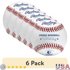 USSSA Official Baseball Grade C Leather Game Ball Durable Competition Play
