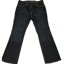 Wrangler Womens Size 10 32x29 Q-Baby No Gap Waistband Bootcut Dark Wash Jeans