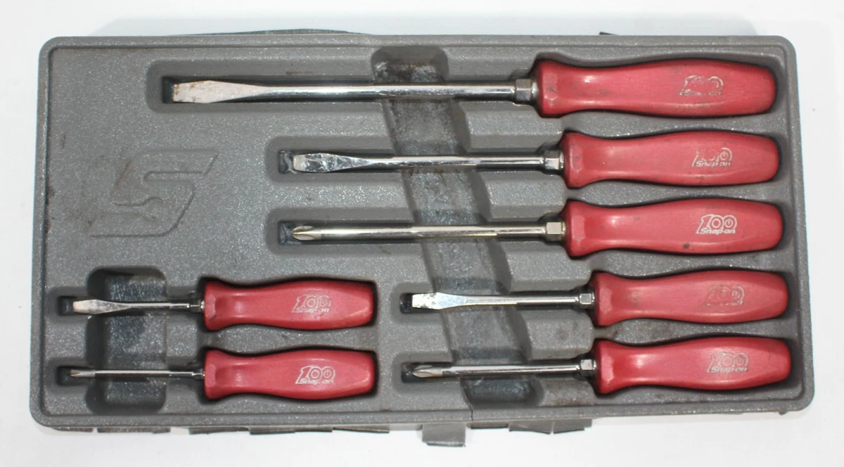 Snap-on Tools USA 2 Piece Red Hard Handle Push-Pull Spring Tool Set - New