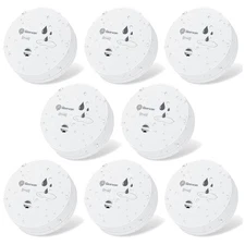 8 Pack Water Leak Detectors, 100Db Water Sensor Alarms Flood Detector for Baseme