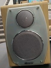 Memorex Wood Bookshelf Speakers Pair Replacement for Shelf Stereo System