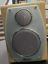 Memorex Wood Bookshelf Speakers Pair Replacement for Shelf Stereo System