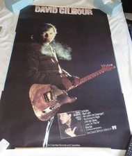 Vintage David Gilmour About Face Record Store Poster 1984 Pink Floyd