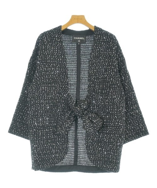 CHANEL Collarless Jackets Blacketc.(Patterned) 38… - image 1