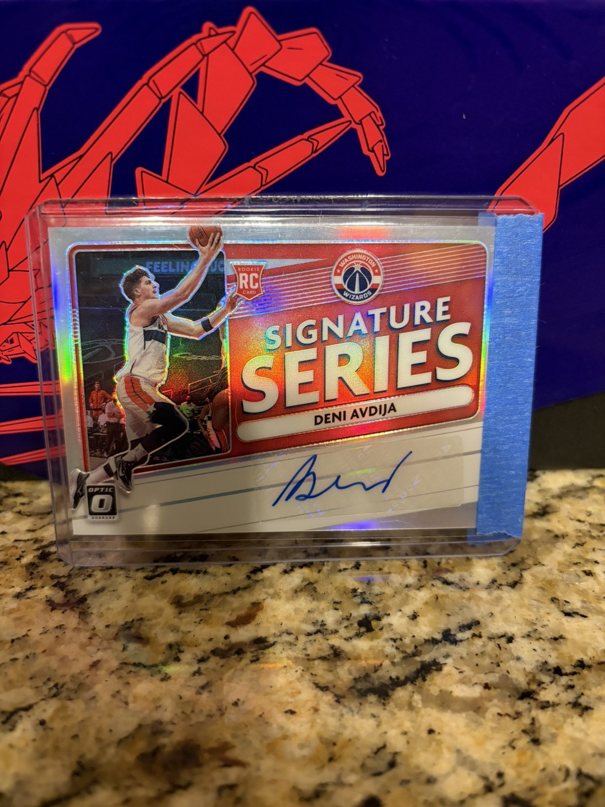 2020-21 DENI AVDIJA AUTO PANINI DONRUSS OPTIC RC Silver SIGNATURE SERIES