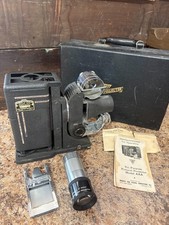 Antique Tri-Purpose Projector MODEL AAA With Case  Instructions - Deco Noir