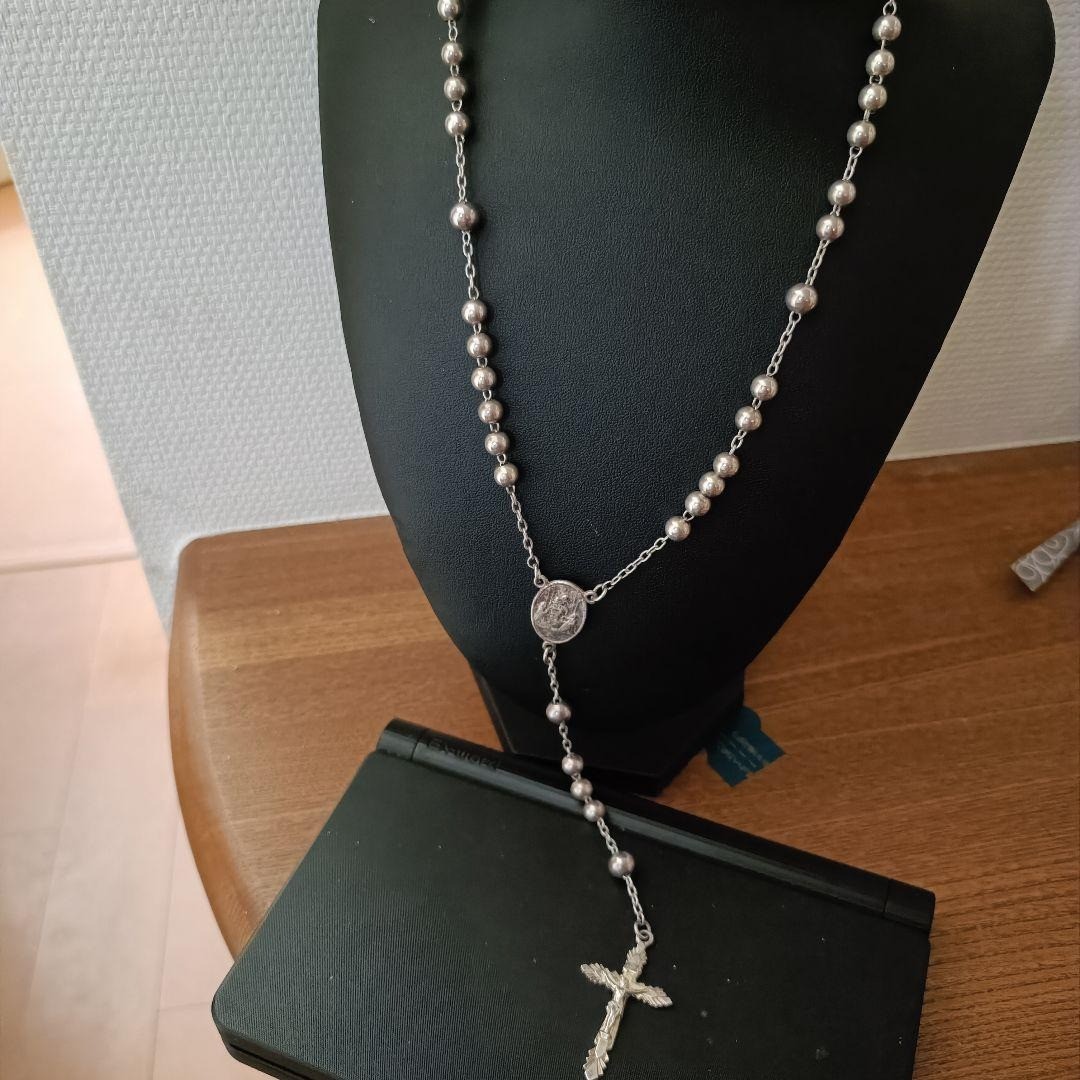 アクセサリー DOLCE&GABBANA 00s Rosary Necklace 2000s Dolce & Gabbana Rosary Black Cross Necklace – Dolce Vita Hub