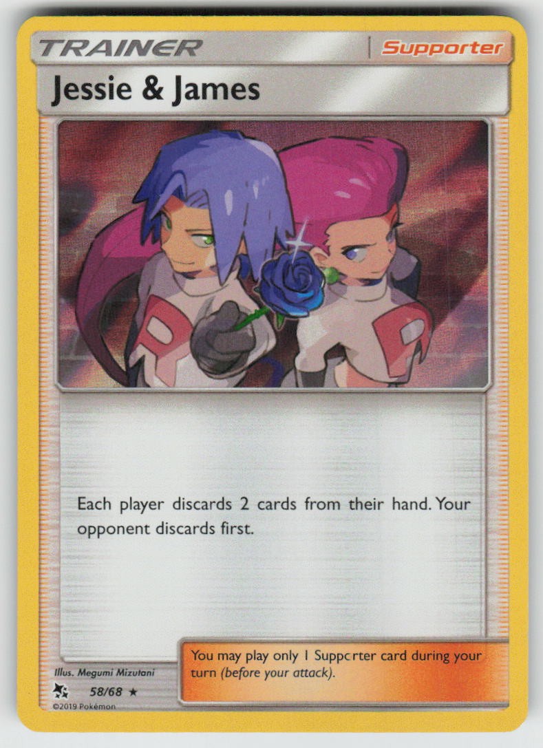 Holo Jessie & James 58/68 Rare Hidden Fates Near Mint