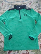 Under Armour Youth Medium 1/4 Zip Grey Boys Pullover