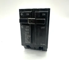 New Circuit Breaker GE THQL2115  15 Amp  2 Pole 120/240v   Type THQL