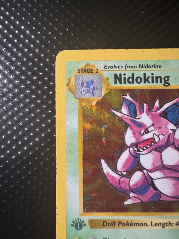 Pokémon Nidoking 1st Edition Holo Rare Shadowless 1999 Base Set 11/102 - Image 2 of 4
