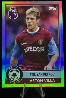 Topps Premier League 2025 Retro Threads Stiliyan Petrov Aston Villa #382