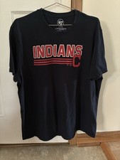 Cleveland Indians ‘47 Brand T Shirt XL MLB Retro Logo Graphic Tee Guardians Era
