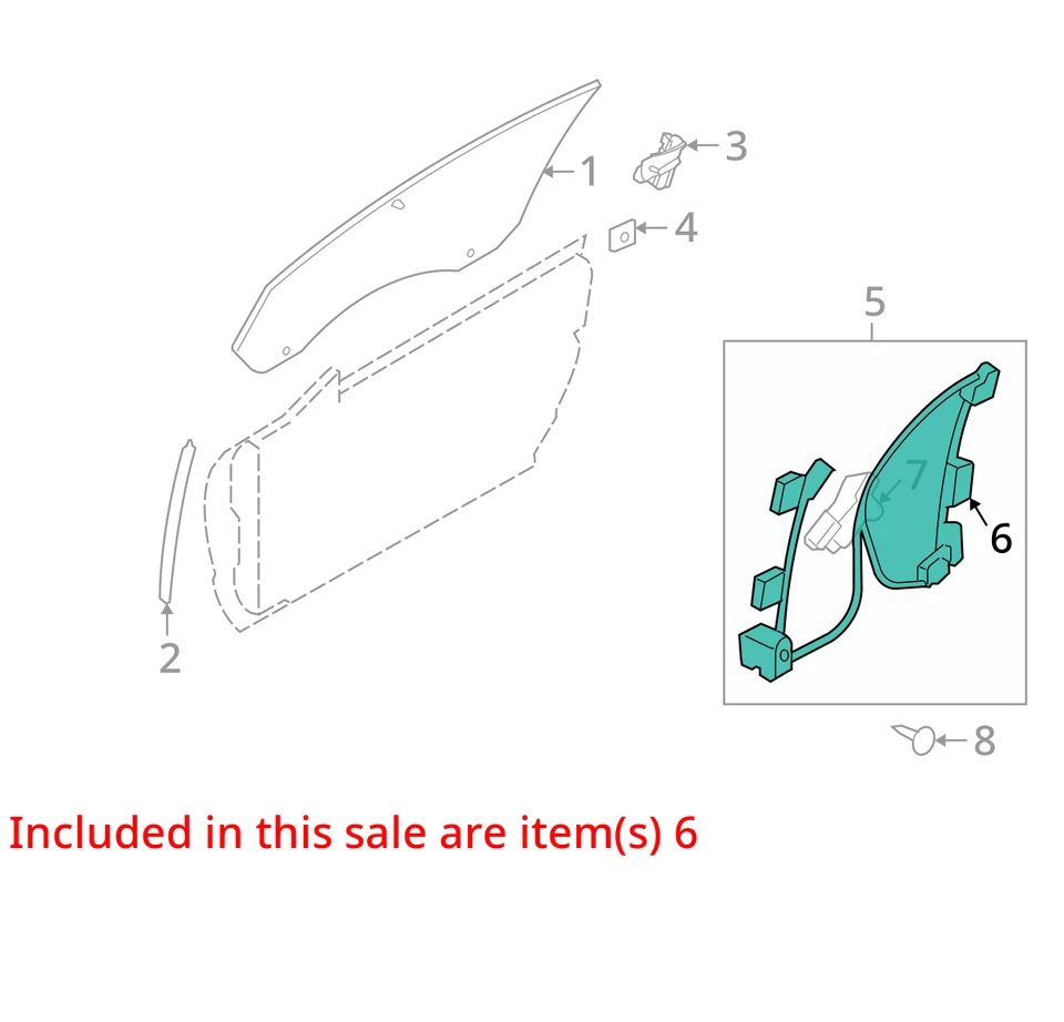 SE ADAPTA A REGULADOR FORD MUSTANG 2005-2009 - VENTANA - MENOS 6R3Z6323209A - NUEVO OEM Foto 2 de 3