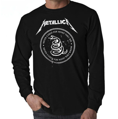 Metallica 'Nothing Else Matters' Heavy Metal Band Men's Black Long Sleeve