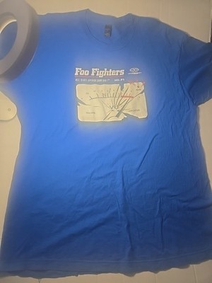 Foo Fighters Sound City Reel to Reel Tultex Blue Mens XL Music Band