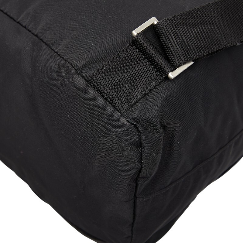 Prada Backpack Nylon Black Plate Women Used Authentic thumbnail 6