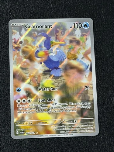 Cramorant - 176/167 SV06: Twilight Masquerade Illustration Rare Pokemon TCG NM