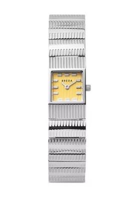 BREDA Unisex Groove Watch, 16mm x 16mm, Silver, $195, New!