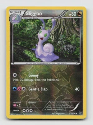 Sliggoo 73/106 Uncommon Flashfire Pokemon Reverse Holo Near Mint - Image 1 of 2