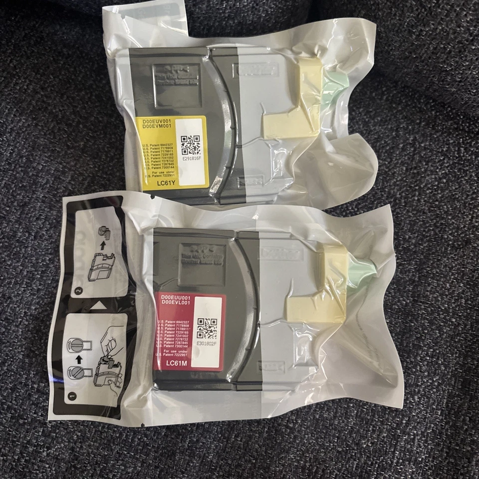 Cartuchos de tinta Brother LC61CL AMARILLO CIAN MAGENTA Plus extras caducidad: 11/2022 Foto 4 de 4