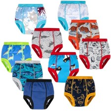 BIG ELEPHANT 10-Pack Potty Training Underwear, Toddler 2T, Blue  Red