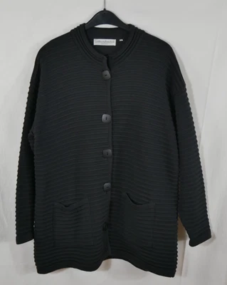 ANNLOUISE COLLECTION Strickjacke Grobstrick Schwarz Hochwertig Größe 44/46 TOP! - Bild 1 von 4