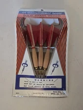 DARTO MFG. CO. #1 Tournament Official Solid Brass Weight Dart Set DM 20 Feather