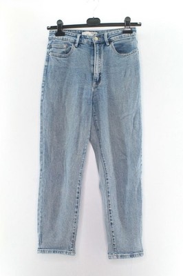 Stradivarius Damen Jeans Gr. 40 Hose Blau Mom Slim #GL-8