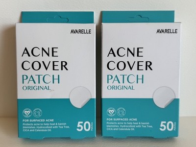 Lot of 2 Avarelle Acne Cover Patch Original 50 Patches Each Box Expire:4/2028