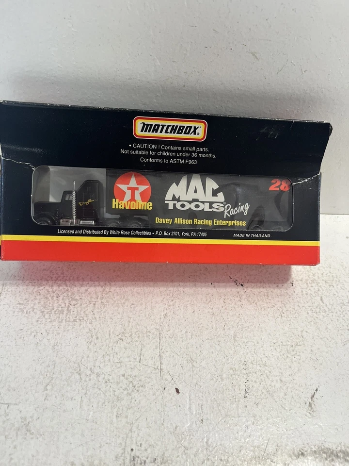 Mac Tools Racing 1993 Davey Allison Matchbox Mac Tools Foto 3 de 4