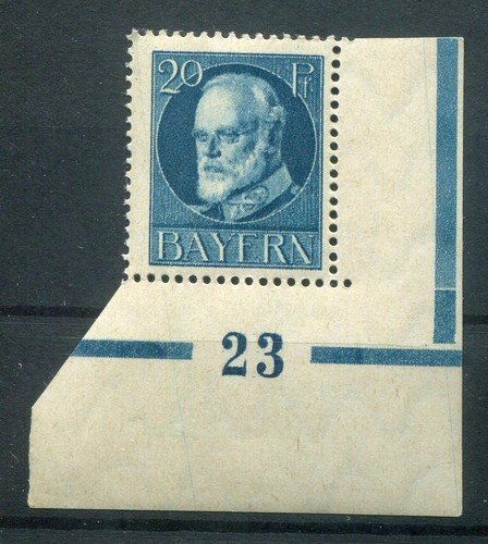 Bavaria PLATE NUMBER 23 Su 97 MNH mint example